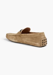 Tod's - Double T suede driving shoes - Brown - UK 6