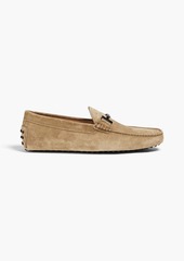 Tod's - Double T suede driving shoes - Brown - UK 6