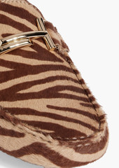 Tod's - Double T zebra-print calf-hair loafers - Animal print - EU 35