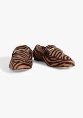 Tod's - Double T zebra-print calf hair loafers - Animal print - EU 35.5