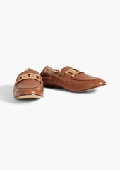 Tod's - Embellished leather loafers - Brown - EU 35