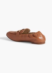 Tod's - Embellished leather loafers - Brown - EU 35