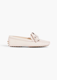 Tod's - Embellished leather loafers - Pink - EU 35.5