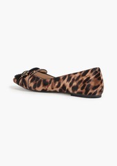 Tod's - T-ring leopard-print calf hair point-toe flats - Animal print - EU 40.5