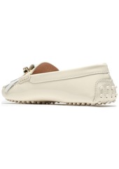 Tod's - Embellished smooth and patent-leather loafers - White - EU 39