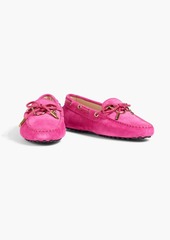 Tod's - Embellished suede loafers - Pink - EU 34