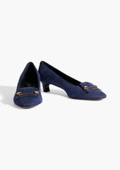 Tod's - Embellished suede pumps - Blue - EU 37