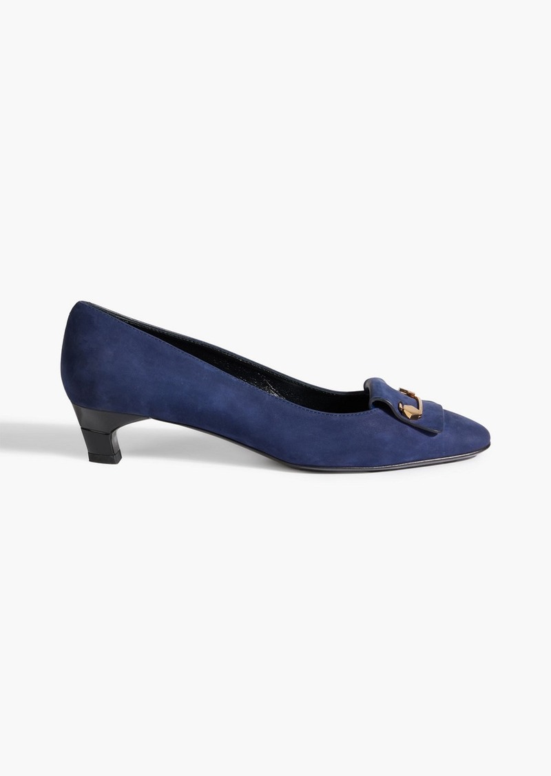 Tod's - Embellished suede pumps - Blue - EU 37