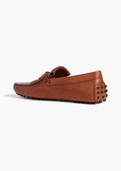 Tod's - Fringed leather driving shoes - Brown - UK 5