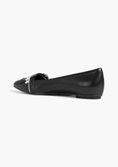 Tod's - Fringed leather point-toe flats - Black - EU 35