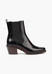 Tod's - Glossed-leather ankle boots - Black - EU 36