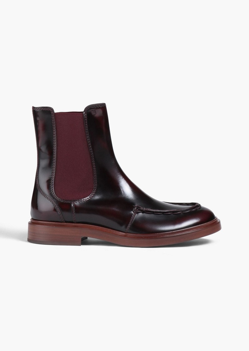 Tod's - Glossed-leather Chelsea boots - Brown - EU 35