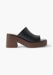 Tod's - Gomma leather mules - Black - EU 41