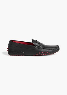Tod's - Gommino leather driving shoes - Black - UK 10