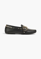 Tod's - Gommino studded leather loafers - White - EU 35