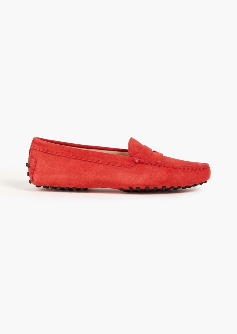 Tod's - Gommino suede loafers - Orange - EU 35