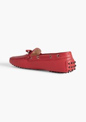 Tod's - Heaven Lacetto leather loafers - Red - EU 35.5