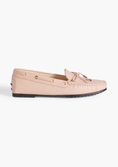 Tod's - Heaven Lacetto lizard-effect leather loafers - Pink - EU 34.5