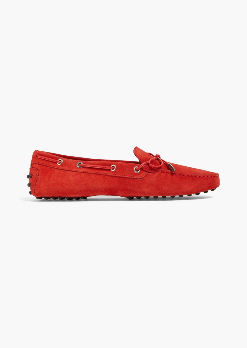 Tod's - Heaven Laccetto suede loafers - Red - EU 37.5