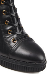 Tod's - Lace-up leather boots - Black - EU 35