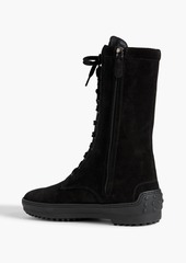 Tod's - Lace-up suede boots - Black - EU 35