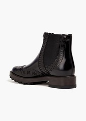 Tod's - Laser-cut leather Chelsea boots - Black - EU 37