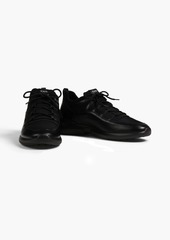 Tod's - Leather and neoprene sneakers - Black - UK 7.5