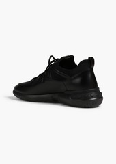 Tod's - Leather and neoprene sneakers - Black - UK 7.5