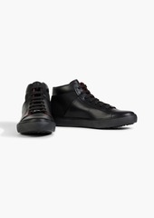 Tod's - Leather high-top sneakers - Black - UK 6