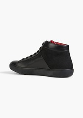 Tod's - Leather high-top sneakers - Black - UK 6