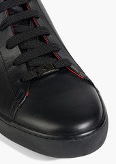 Tod's - Leather high-top sneakers - Black - UK 6