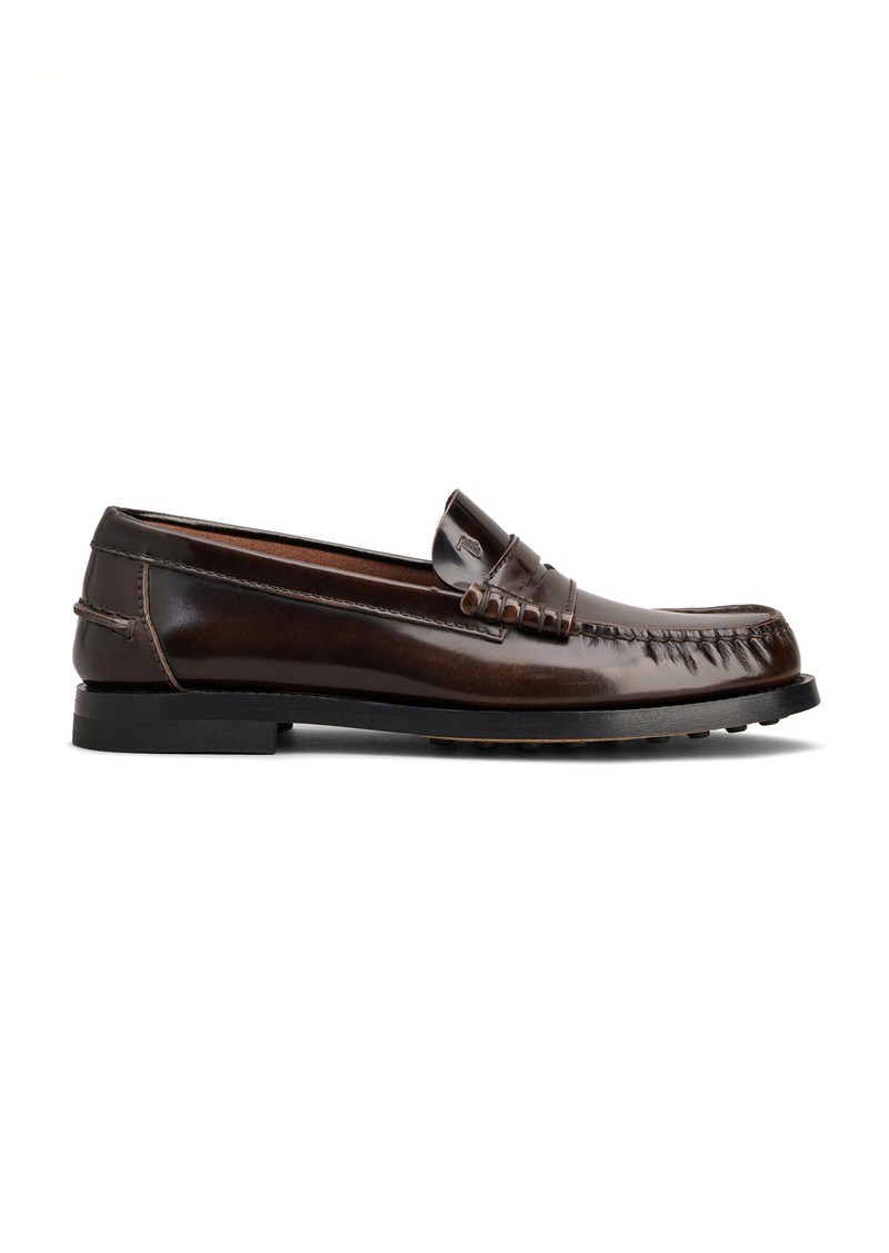 Tod's - Leather Loafers - Brown - IT 37 - Moda Operandi