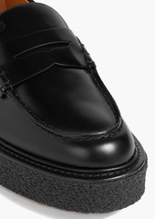 Tod's - Leather platform loafers - Black - EU 38