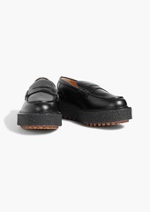 Tod's - Leather platform loafers - Black - EU 38