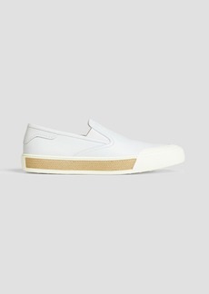 Tod's - Leather slip-on sneakers - White - UK 6
