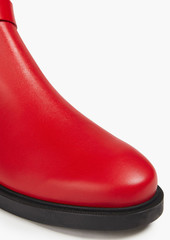 Tod's - Logo-appliquéd quilted leather boots - Red - EU 34.5