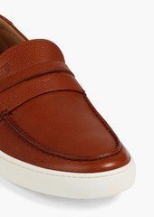 Tod's - Pebbled-leather loafers - Brown - UK 11