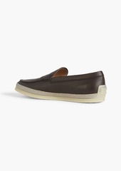 Tod's - Pebbled-leather loafers - Brown - UK 6.5