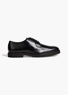 Tod's - Polished-leather derby shoes - Black - UK 9.5