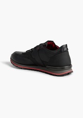 Tod's - Shell and leather sneakers - Black - UK 9.5