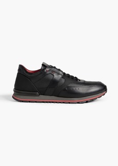 Tod's - Shell and leather sneakers - Black - UK 11.5
