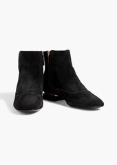 Tod's - Snap-detailed suede ankle boots - Black - EU 35.5