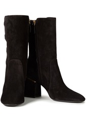 Tod's - Snap-detailed suede ankle boots - Black - EU 36.5