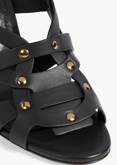 Tod's - Studded leather sandals - Black - EU 39.5
