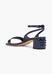 Tod's - Studded patent-leather sandals - Blue - EU 35