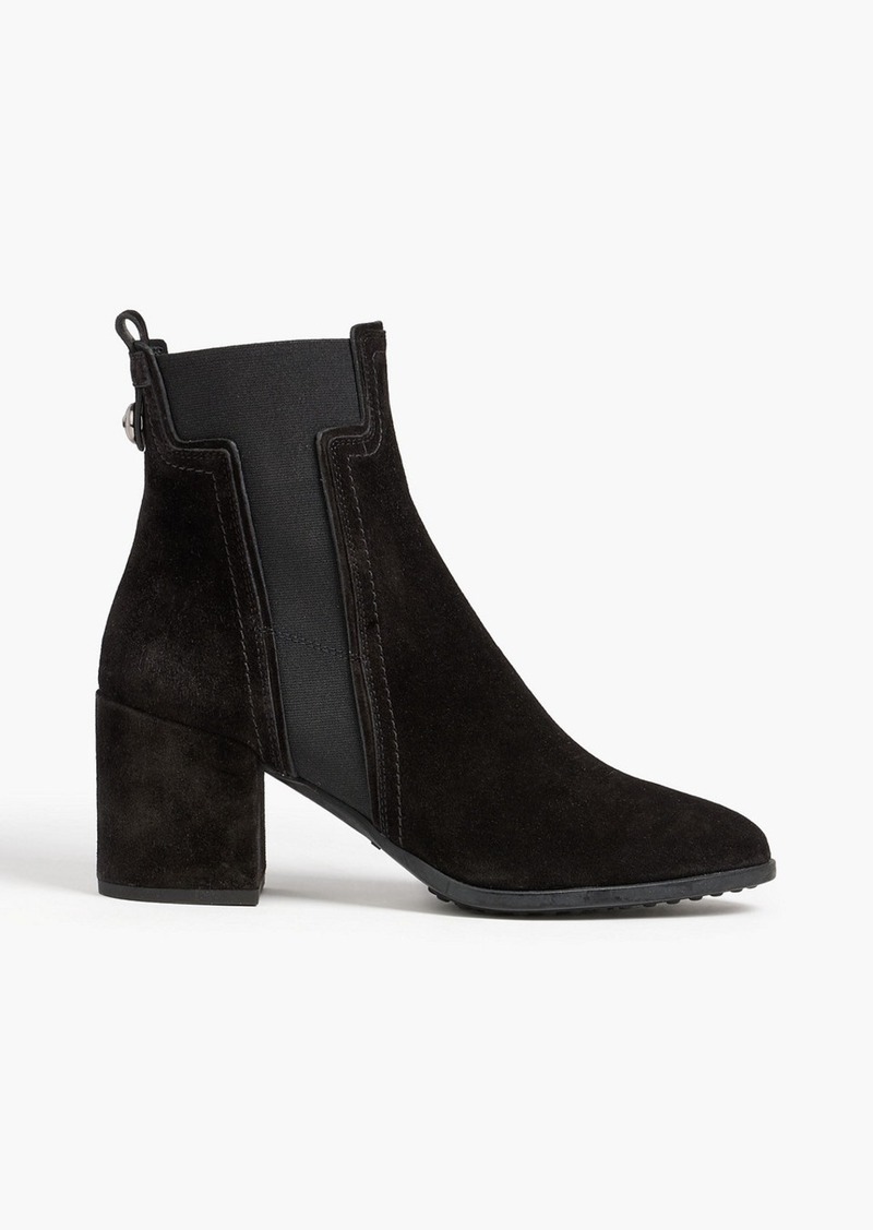 Tod's - Suede ankle boots - Black - EU 35