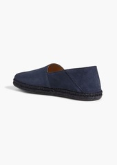 Tod's - Suede collapsible-heel espadrilles - Blue - UK 8