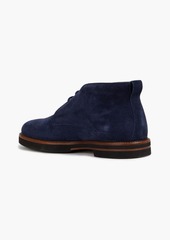 Tod's - Suede desert boots - Blue - UK 6