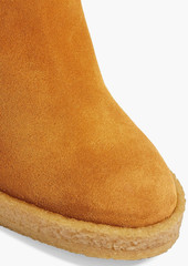 Tod's - Suede wedge knee boots - Yellow - EU 40