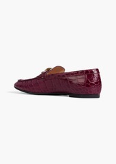Tod's - T Timeless croc-effect leather loafers - Purple - EU 34.5